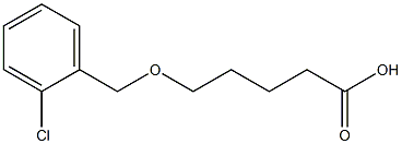 5-[(2-chlorophenyl)methoxy]pentanoic acid 结构式