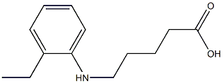5-[(2-ethylphenyl)amino]pentanoic acid 结构式