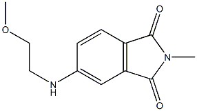 5-[(2-methoxyethyl)amino]-2-methyl-2,3-dihydro-1H-isoindole-1,3-dione 结构式