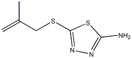 5-[(2-methylprop-2-en-1-yl)sulfanyl]-1,3,4-thiadiazol-2-amine 结构式