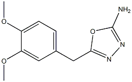 5-[(3,4-dimethoxyphenyl)methyl]-1,3,4-oxadiazol-2-amine 结构式