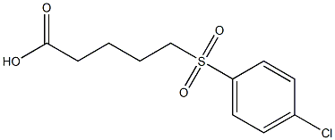 5-[(4-chlorobenzene)sulfonyl]pentanoic acid 结构式