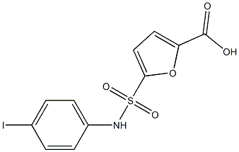 5-[(4-iodophenyl)sulfamoyl]furan-2-carboxylic acid 结构式