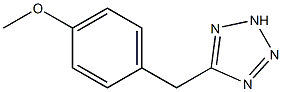 5-[(4-methoxyphenyl)methyl]-2H-1,2,3,4-tetrazole 结构式