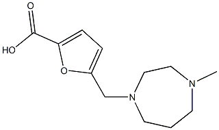 5-[(4-methyl-1,4-diazepan-1-yl)methyl]furan-2-carboxylic acid 结构式