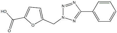 5-[(5-phenyl-2H-1,2,3,4-tetrazol-2-yl)methyl]furan-2-carboxylic acid 结构式