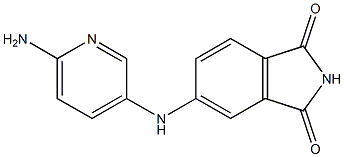 5-[(6-aminopyridin-3-yl)amino]-2,3-dihydro-1H-isoindole-1,3-dione 结构式