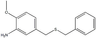 5-[(benzylsulfanyl)methyl]-2-methoxyaniline 结构式