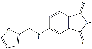 5-[(furan-2-ylmethyl)amino]-2,3-dihydro-1H-isoindole-1,3-dione 结构式