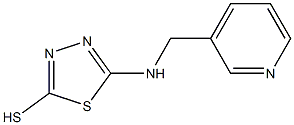 5-[(pyridin-3-ylmethyl)amino]-1,3,4-thiadiazole-2-thiol 结构式