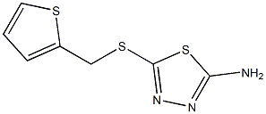 5-[(thiophen-2-ylmethyl)sulfanyl]-1,3,4-thiadiazol-2-amine 结构式