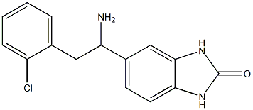 5-[1-amino-2-(2-chlorophenyl)ethyl]-2,3-dihydro-1H-1,3-benzodiazol-2-one 结构式