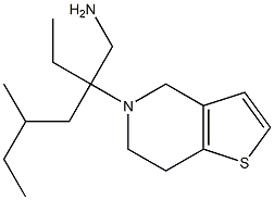 5-[3-(aminomethyl)-5-methylheptan-3-yl]-4H,5H,6H,7H-thieno[3,2-c]pyridine 结构式