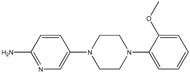 5-[4-(2-methoxyphenyl)piperazin-1-yl]pyridin-2-amine 结构式