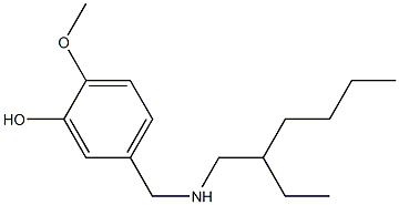 5-{[(2-ethylhexyl)amino]methyl}-2-methoxyphenol 结构式