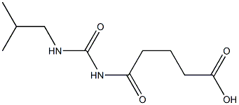 5-{[(2-methylpropyl)carbamoyl]amino}-5-oxopentanoic acid 结构式