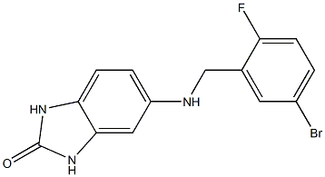 5-{[(5-bromo-2-fluorophenyl)methyl]amino}-2,3-dihydro-1H-1,3-benzodiazol-2-one 结构式