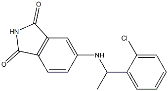 5-{[1-(2-chlorophenyl)ethyl]amino}-2,3-dihydro-1H-isoindole-1,3-dione 结构式