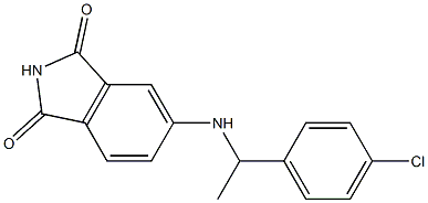 5-{[1-(4-chlorophenyl)ethyl]amino}-2,3-dihydro-1H-isoindole-1,3-dione 结构式