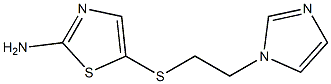 5-{[2-(1H-imidazol-1-yl)ethyl]sulfanyl}-1,3-thiazol-2-amine 结构式
