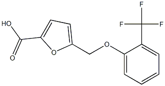 5-{[2-(trifluoromethyl)phenoxy]methyl}-2-furoic acid 结构式