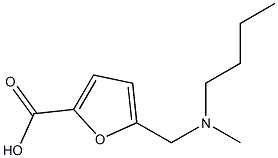 5-{[butyl(methyl)amino]methyl}furan-2-carboxylic acid 结构式