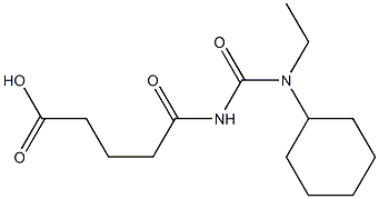 5-{[cyclohexyl(ethyl)carbamoyl]amino}-5-oxopentanoic acid 结构式