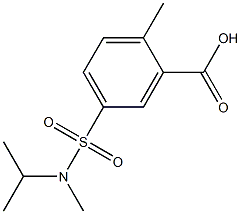 5-{[isopropyl(methyl)amino]sulfonyl}-2-methylbenzoic acid 结构式