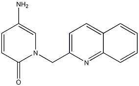 5-amino-1-(quinolin-2-ylmethyl)-1,2-dihydropyridin-2-one 结构式