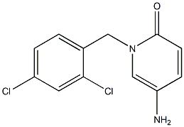 5-amino-1-[(2,4-dichlorophenyl)methyl]-1,2-dihydropyridin-2-one 结构式