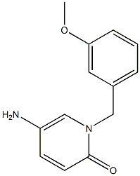 5-amino-1-[(3-methoxyphenyl)methyl]-1,2-dihydropyridin-2-one 结构式