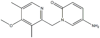 5-amino-1-[(4-methoxy-3,5-dimethylpyridin-2-yl)methyl]-1,2-dihydropyridin-2-one 结构式