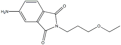 5-amino-2-(3-ethoxypropyl)-2,3-dihydro-1H-isoindole-1,3-dione 结构式