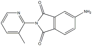 5-amino-2-(3-methylpyridin-2-yl)-2,3-dihydro-1H-isoindole-1,3-dione 结构式