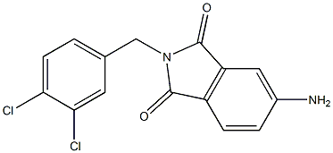 5-amino-2-[(3,4-dichlorophenyl)methyl]-2,3-dihydro-1H-isoindole-1,3-dione 结构式