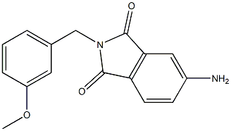 5-amino-2-[(3-methoxyphenyl)methyl]-2,3-dihydro-1H-isoindole-1,3-dione 结构式