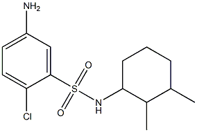 5-amino-2-chloro-N-(2,3-dimethylcyclohexyl)benzene-1-sulfonamide 结构式