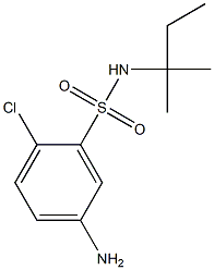 5-amino-2-chloro-N-(2-methylbutan-2-yl)benzene-1-sulfonamide 结构式