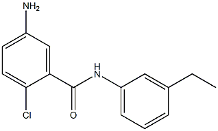 5-amino-2-chloro-N-(3-ethylphenyl)benzamide 结构式