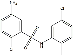 5-amino-2-chloro-N-(5-chloro-2-methylphenyl)benzene-1-sulfonamide 结构式