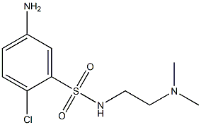 5-amino-2-chloro-N-[2-(dimethylamino)ethyl]benzene-1-sulfonamide 结构式