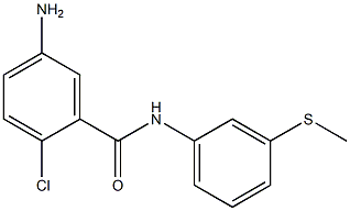 5-amino-2-chloro-N-[3-(methylsulfanyl)phenyl]benzamide 结构式