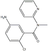 5-amino-2-chloro-N-methyl-N-(pyridin-2-yl)benzamide 结构式