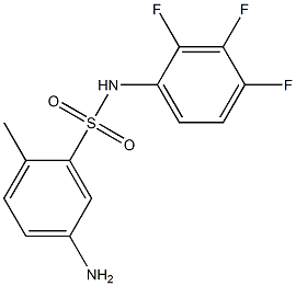 5-amino-2-methyl-N-(2,3,4-trifluorophenyl)benzene-1-sulfonamide 结构式