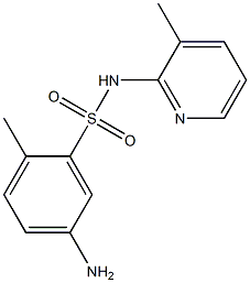 5-amino-2-methyl-N-(3-methylpyridin-2-yl)benzene-1-sulfonamide 结构式