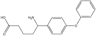 5-amino-5-(4-phenoxyphenyl)pentanoic acid 结构式