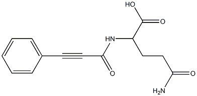 5-amino-5-oxo-2-[(3-phenylprop-2-ynoyl)amino]pentanoic acid 结构式