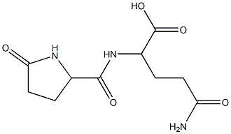 5-amino-5-oxo-2-{[(5-oxopyrrolidin-2-yl)carbonyl]amino}pentanoic acid 结构式