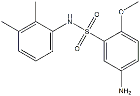 5-amino-N-(2,3-dimethylphenyl)-2-methoxybenzene-1-sulfonamide 结构式