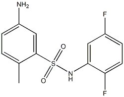 5-amino-N-(2,5-difluorophenyl)-2-methylbenzene-1-sulfonamide 结构式